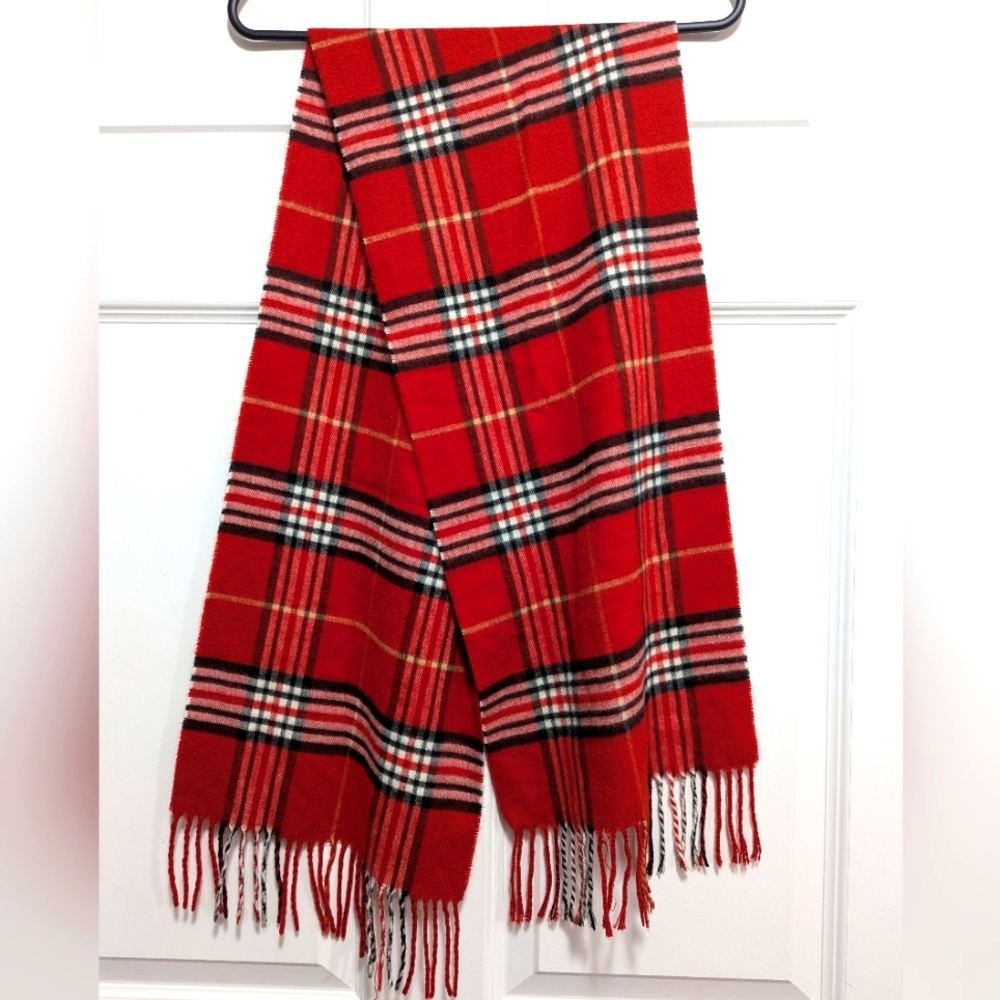 Re, Black and White Plaid Scarf